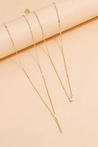 Two Tier Pendant Necklace