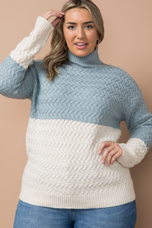 Curvy Cozy Chevron Sweater