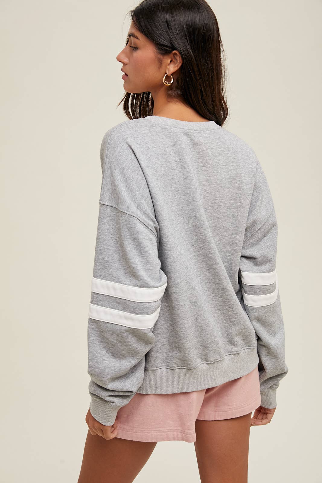 VARSITY STRIPED KNIT PULLOVER