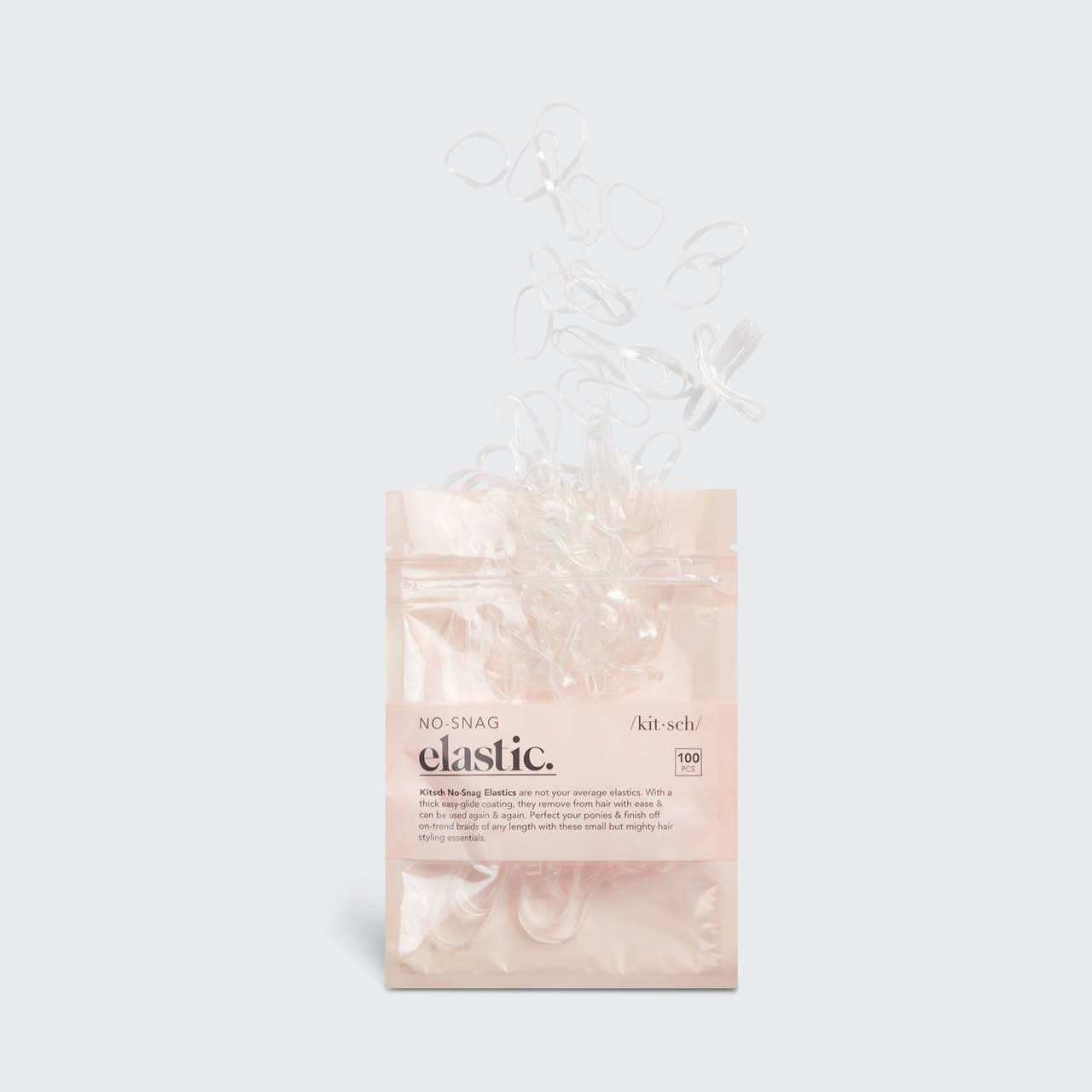 KITSCH No-Snag Elastic 100 pc - Clear