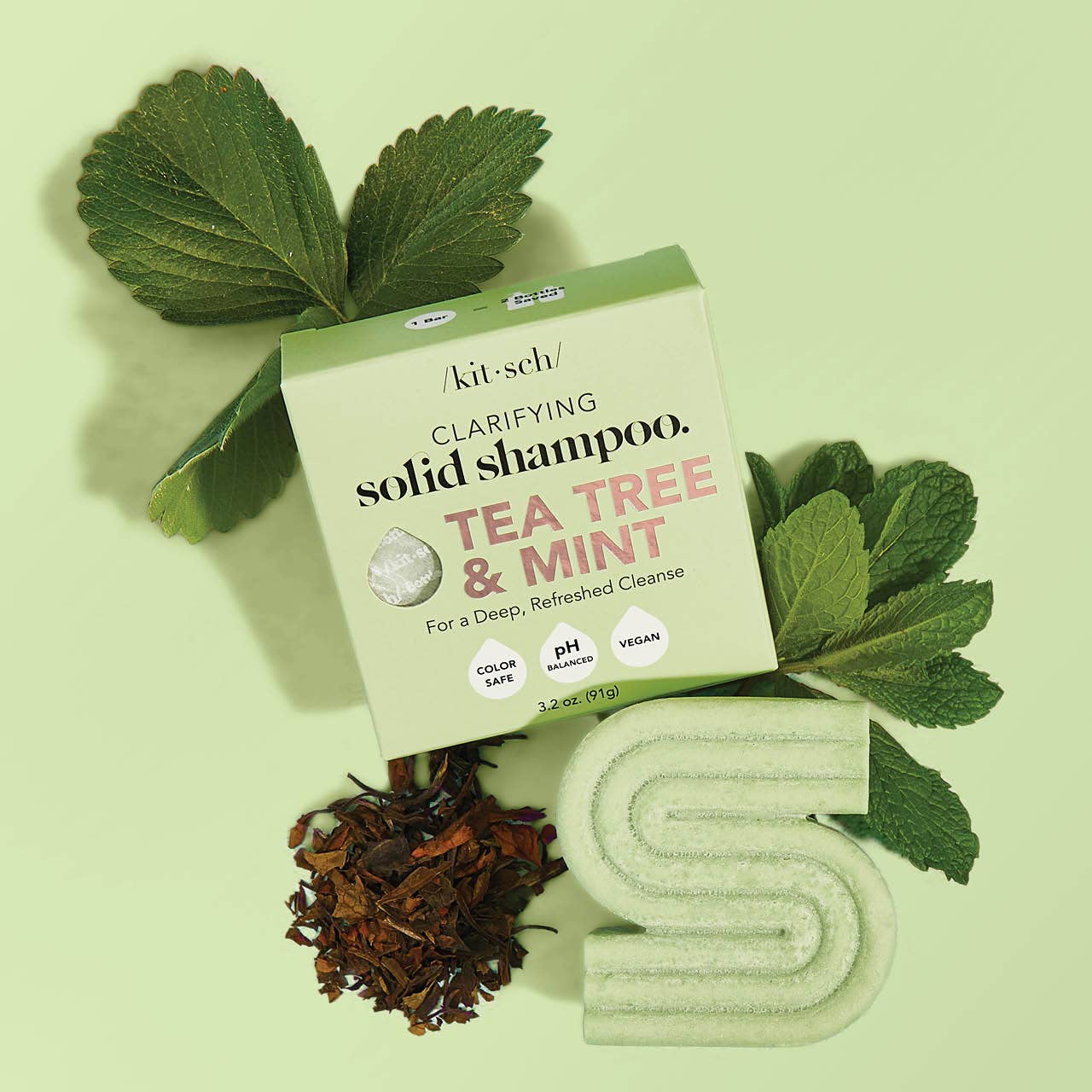KITSCH Tea Tree + Mint Clarifying Shampoo Bar