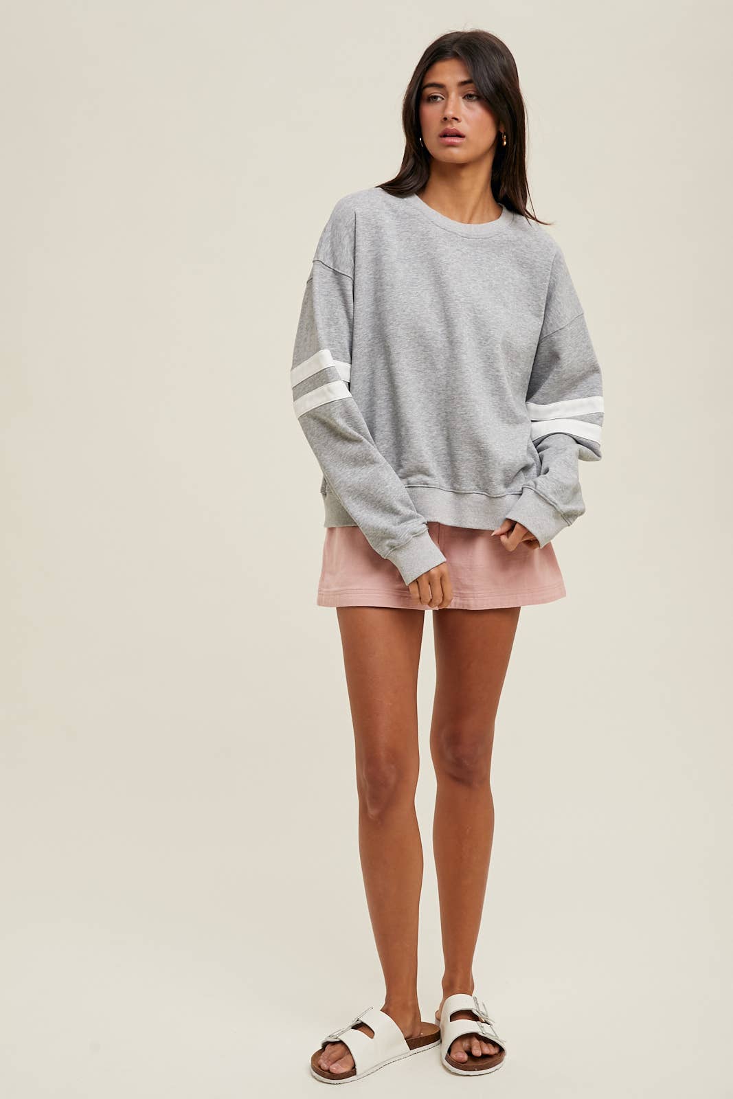 VARSITY STRIPED KNIT PULLOVER