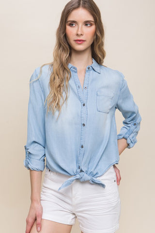 Cambree Chambray Top