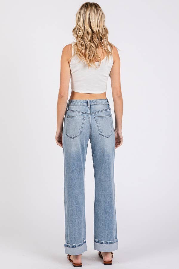 PETRA 153- SUPER SOFT TOUCH LOW RISE COMFORT BAGGY STRAIGHT