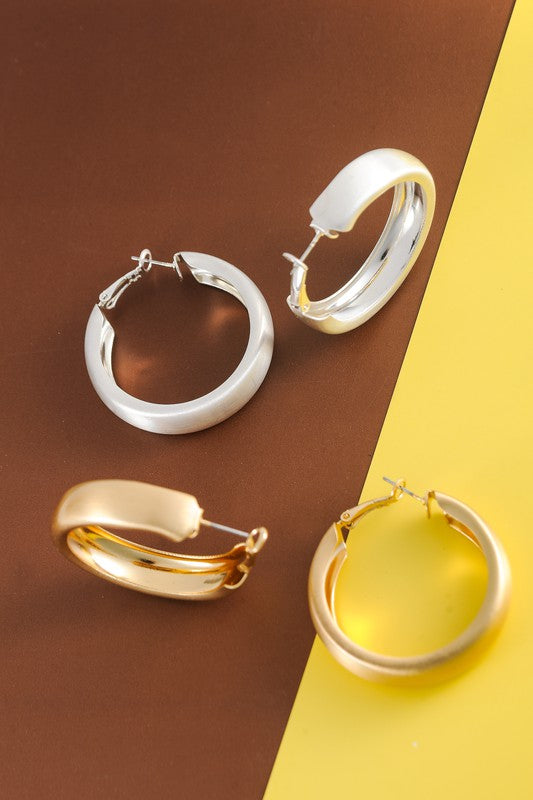 Classic Wide Hoops