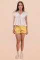 Smocked Ruffle Sleeve Top