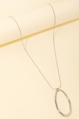 Oval  Pendant Necklace