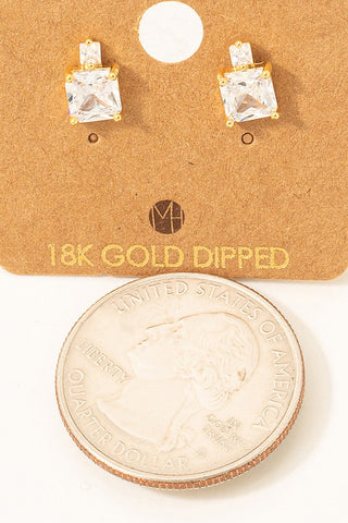Rhinestone Square Earring