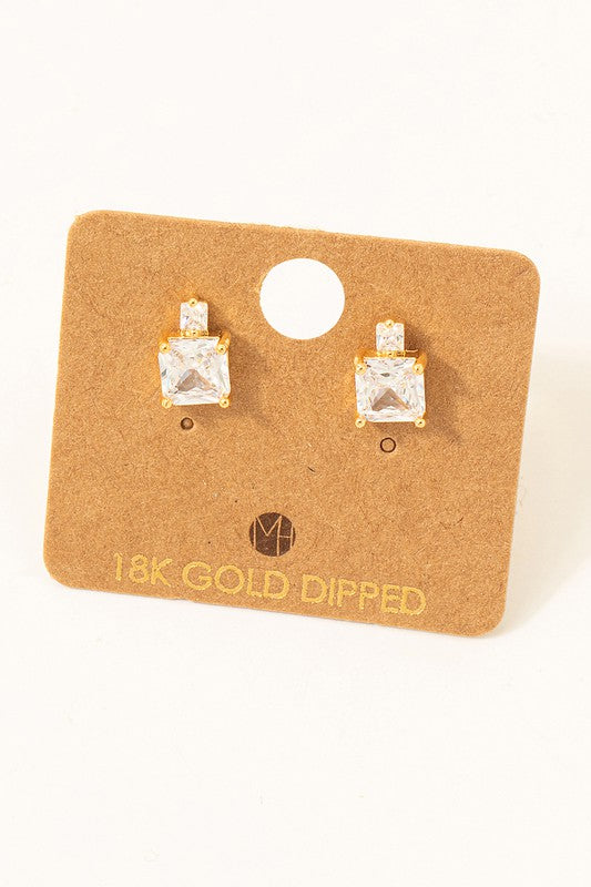 Rhinestone Square Earring
