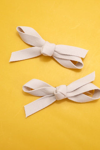Fabric Bow Hair Pins