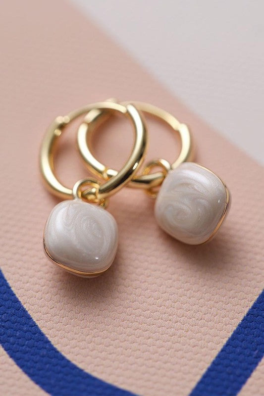 Vintage Enamel Glaze Earrings