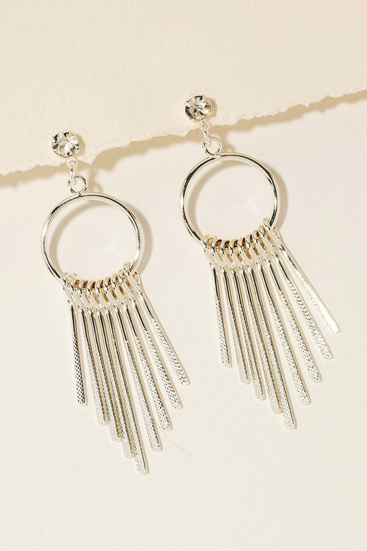Hoop Fringe Earrings