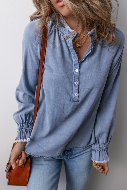 Saylor Denim Top