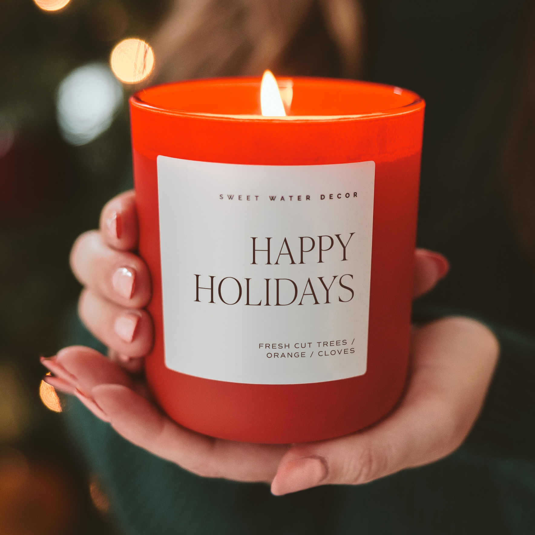 Happy Holidays 15 oz Soy, Matte Jar