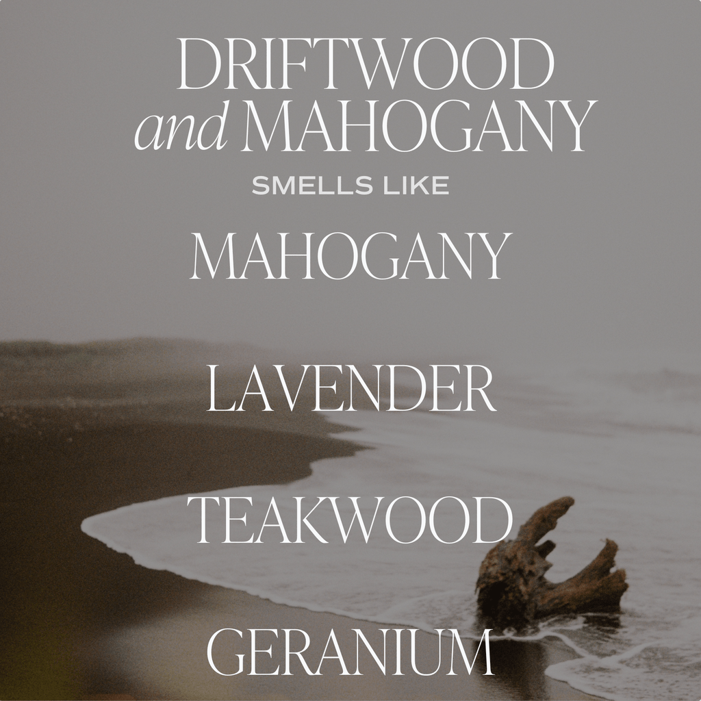 Driftwood and Mahogany 15 oz Candle, Matte Jar
