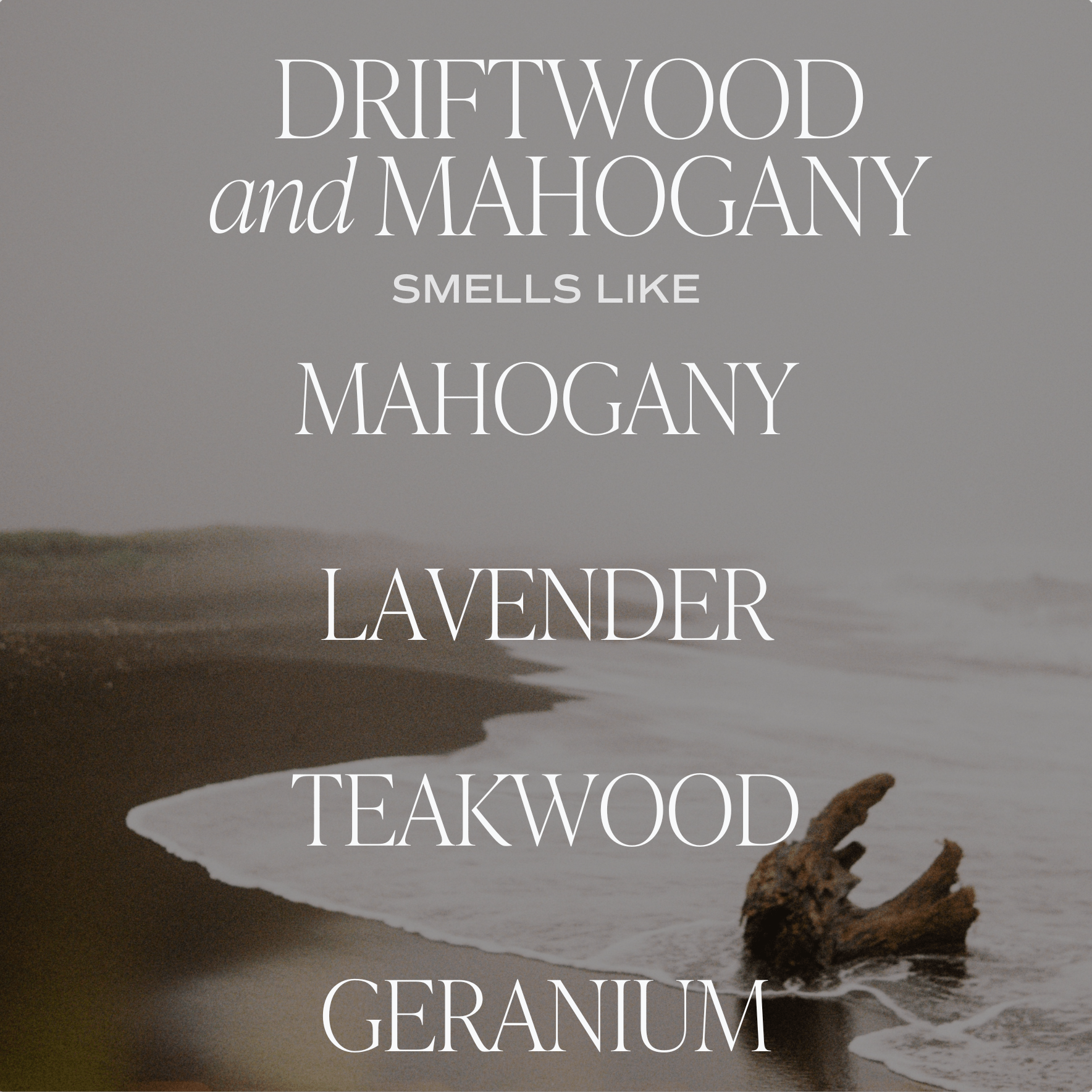 Driftwood and Mahogany 15 oz Candle, Matte Jar