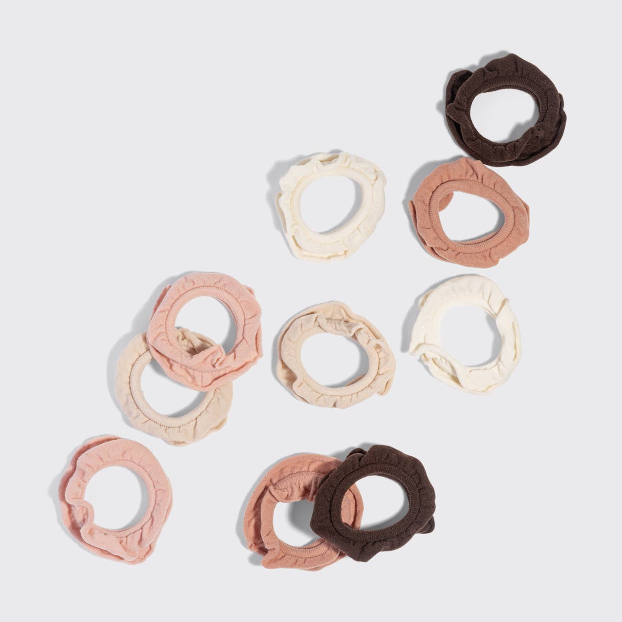 Petal Hair Elastics 10pc Set - Blush