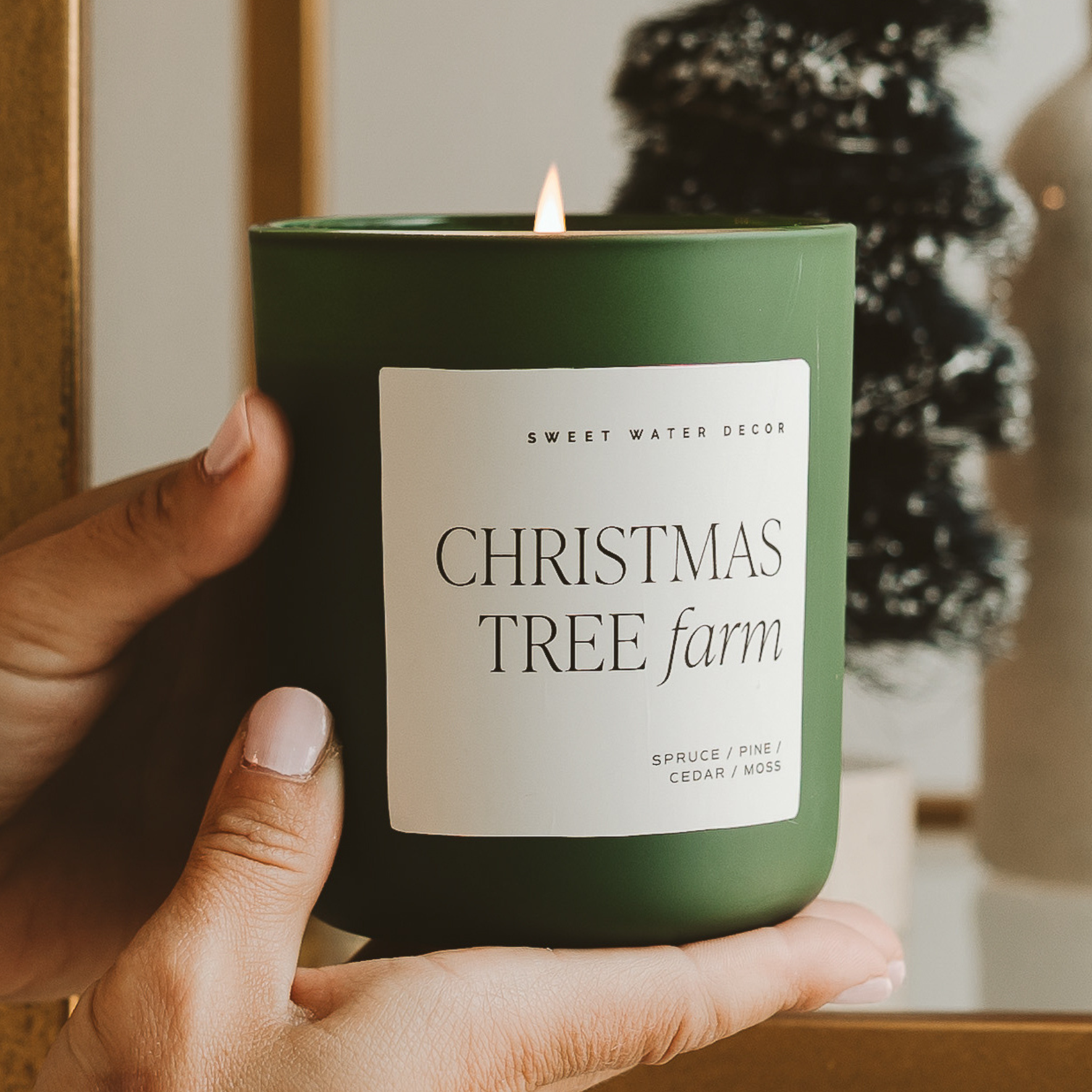 Christmas Tree Farm 15 oz Matte Jar