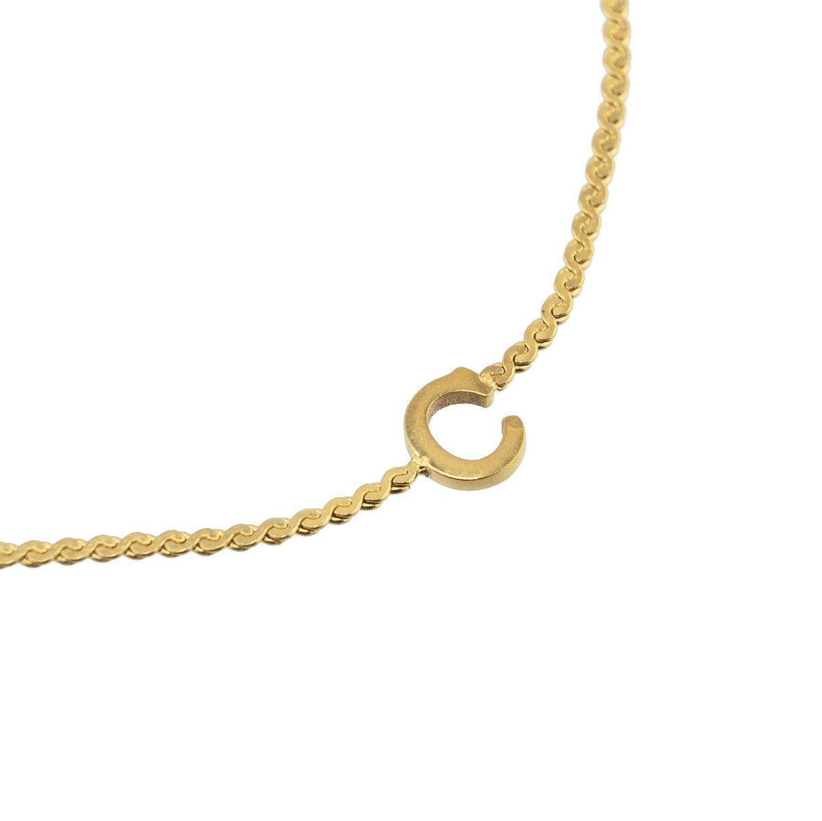 B. Grands Waterproof Dainty Gold Initial Bracelet