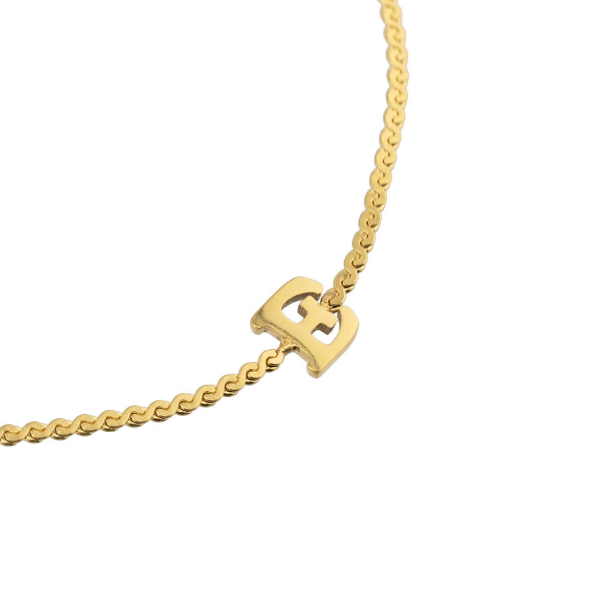 B. Grands Waterproof Dainty Gold Initial Bracelet