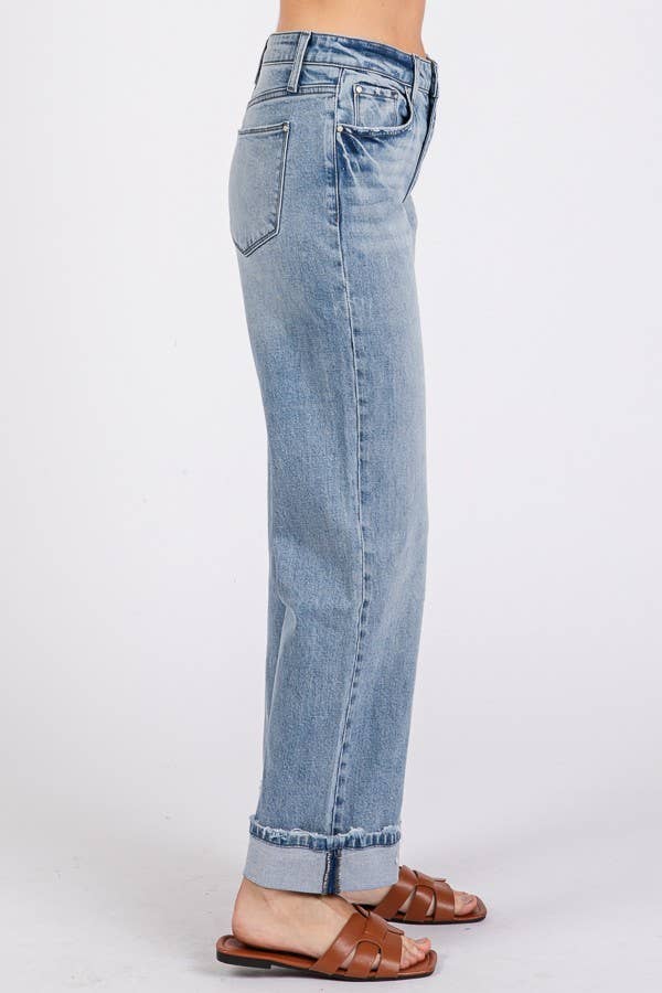 PETRA 153- SUPER SOFT TOUCH LOW RISE COMFORT BAGGY STRAIGHT