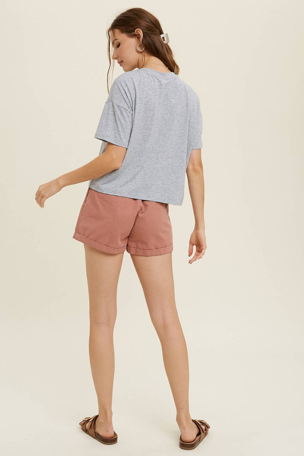 SLUB RELAXED CROP KNIT TOP
