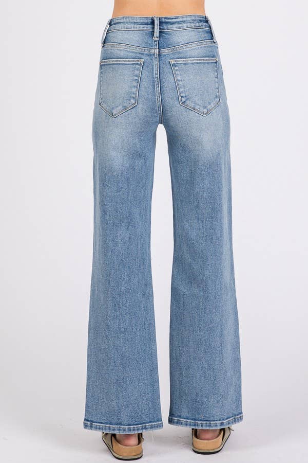 PETRA 153-HIGH RISE STRETCH W/ DESTROYED HEM