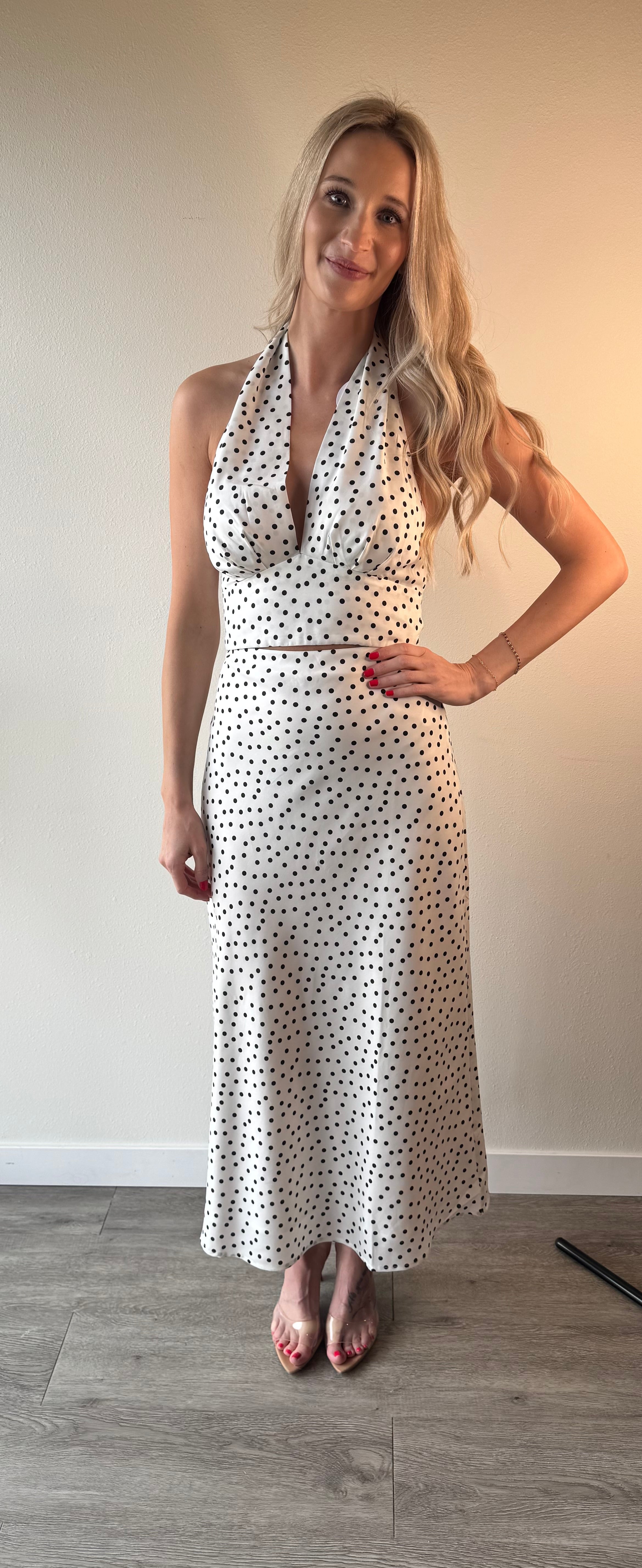 Polka Dot Two Piece Dress