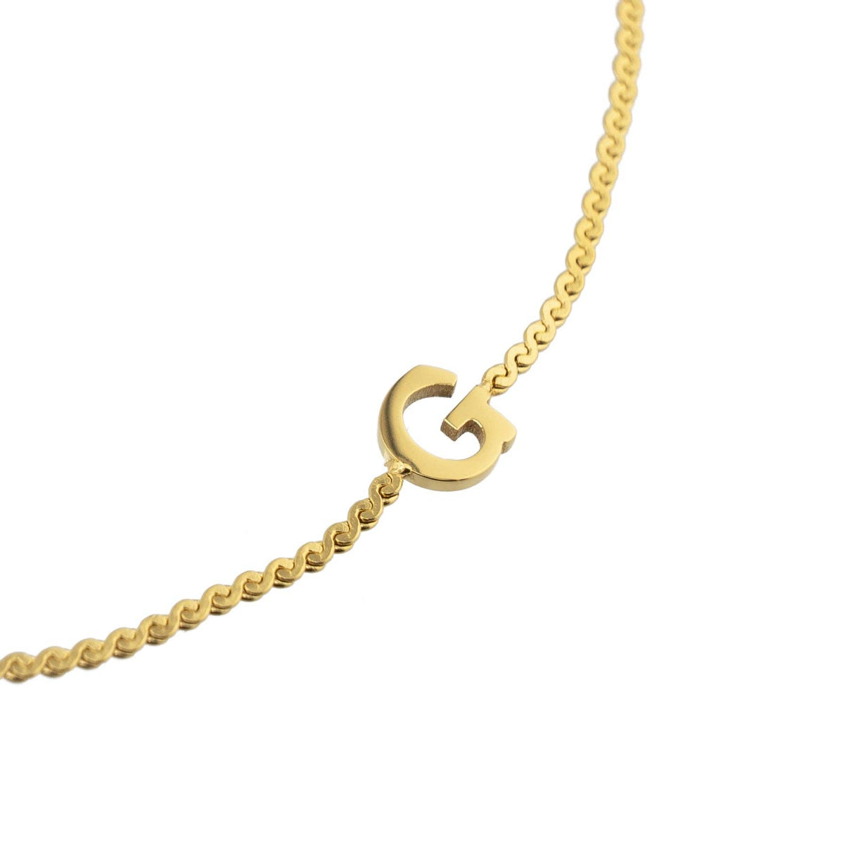 B. Grands Waterproof Dainty Gold Initial Bracelet