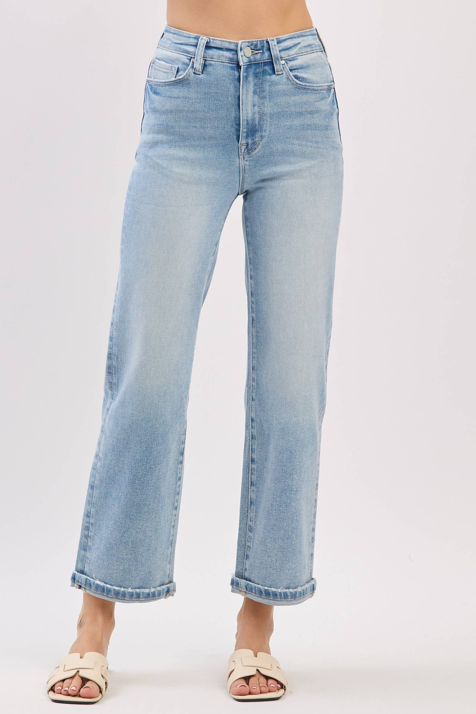 RELAXED STRAIGHT JEANS HIGH RISE