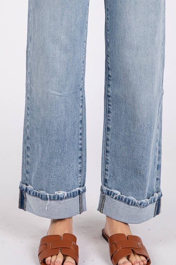 PETRA 153- SUPER SOFT TOUCH LOW RISE COMFORT BAGGY STRAIGHT