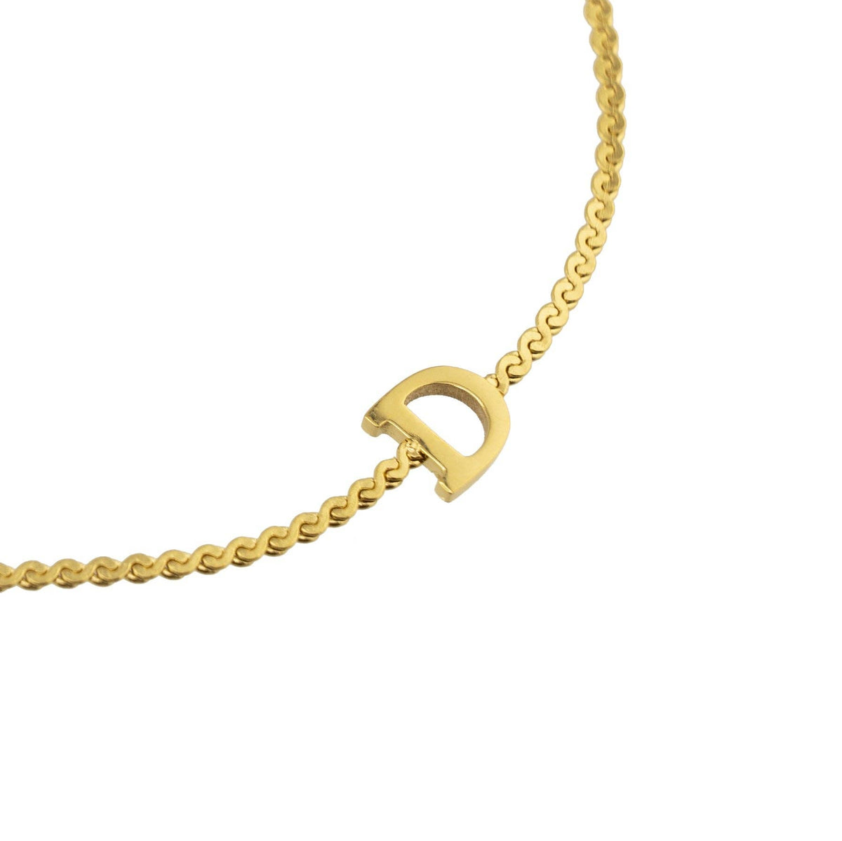 B. Grands Waterproof Dainty Gold Initial Bracelet