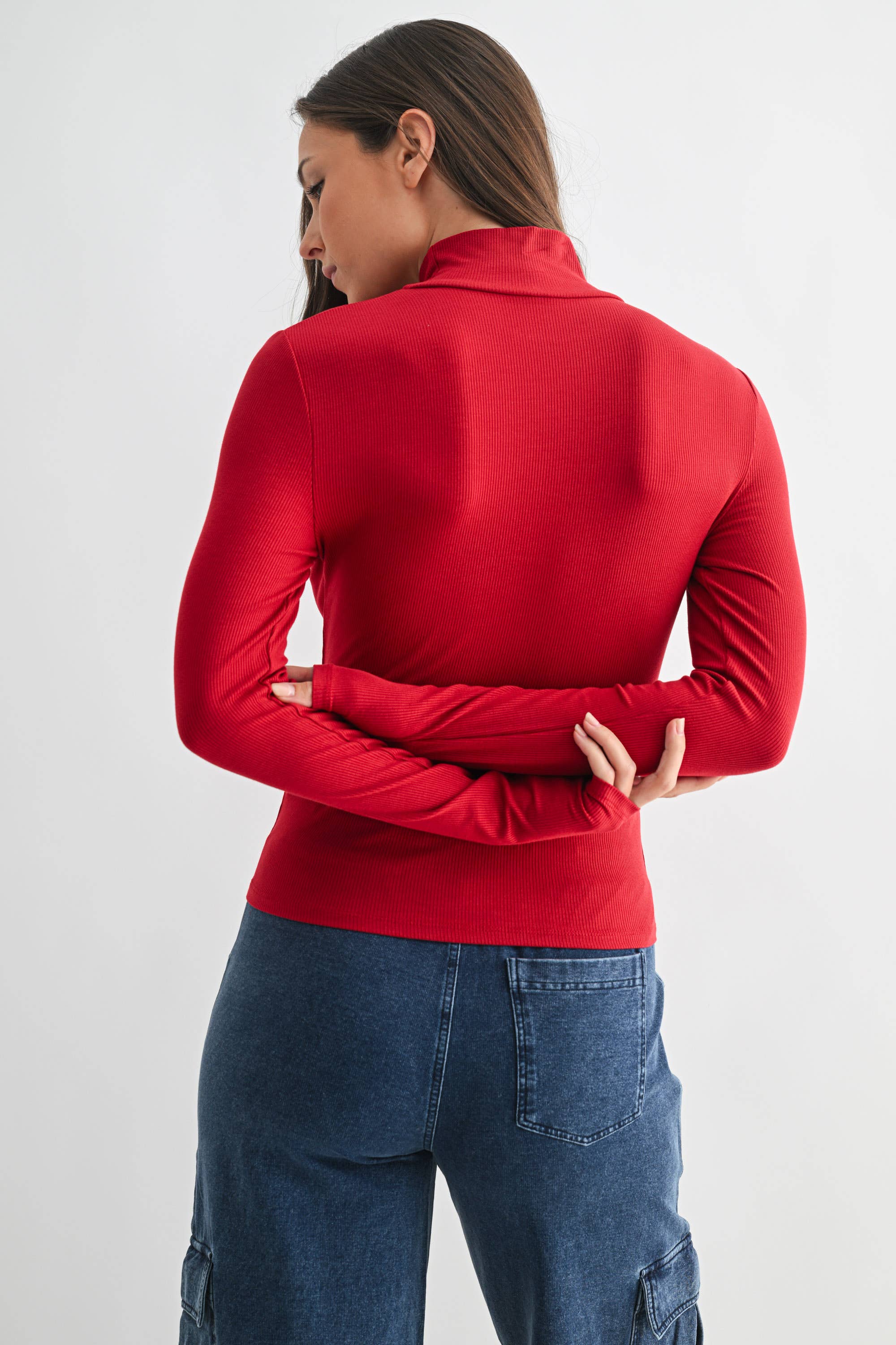 Essential Micro Ribbed Turtleneck