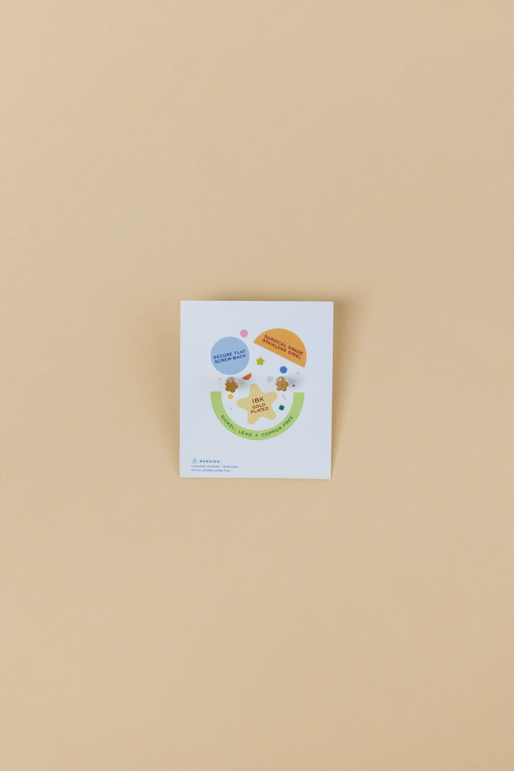 Ice Cream Enamel Flat Back Kids Earrings