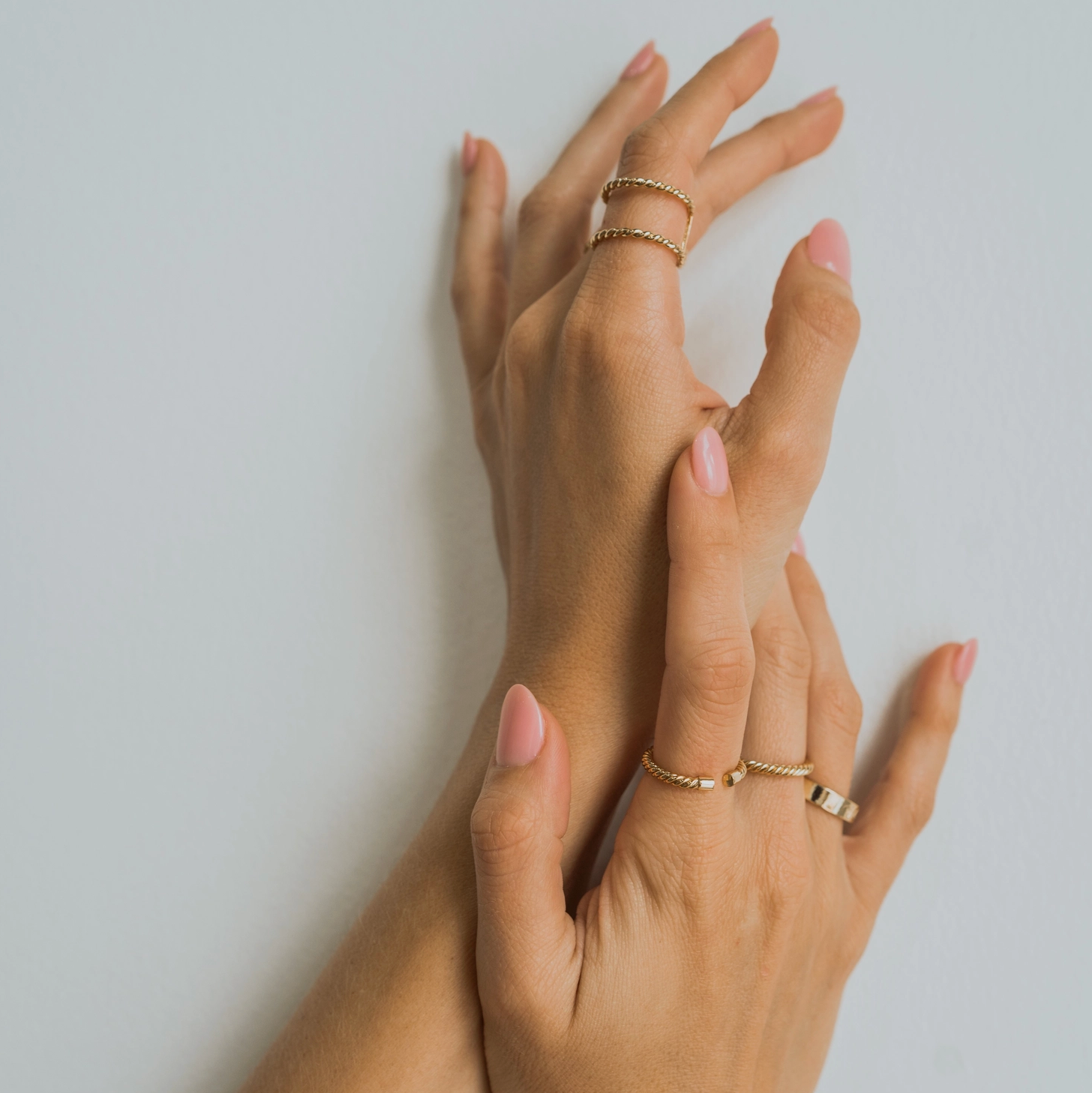 B. Grands Waterproof Gold Twisted Mini Ring