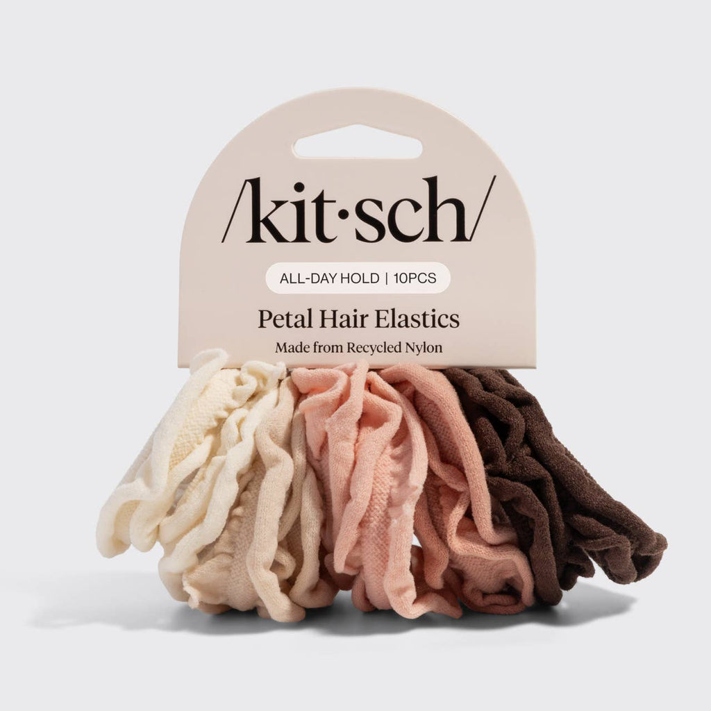 Petal Hair Elastics 10pc Set - Blush
