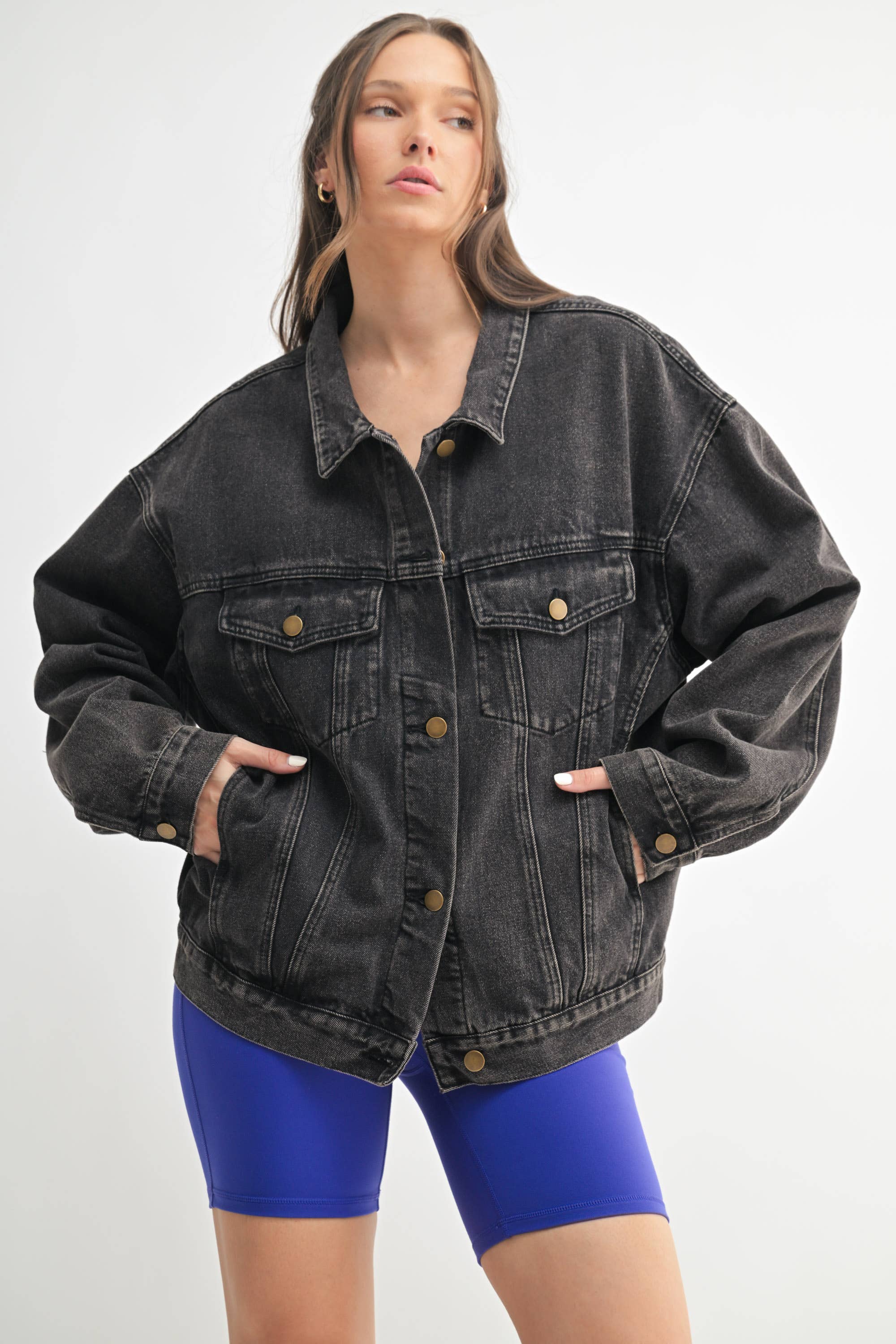 Boxy-Cut Denim Jacket