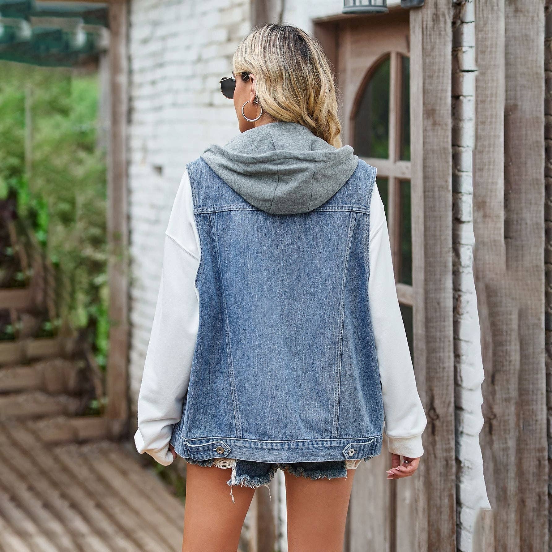 Long Denim Vest