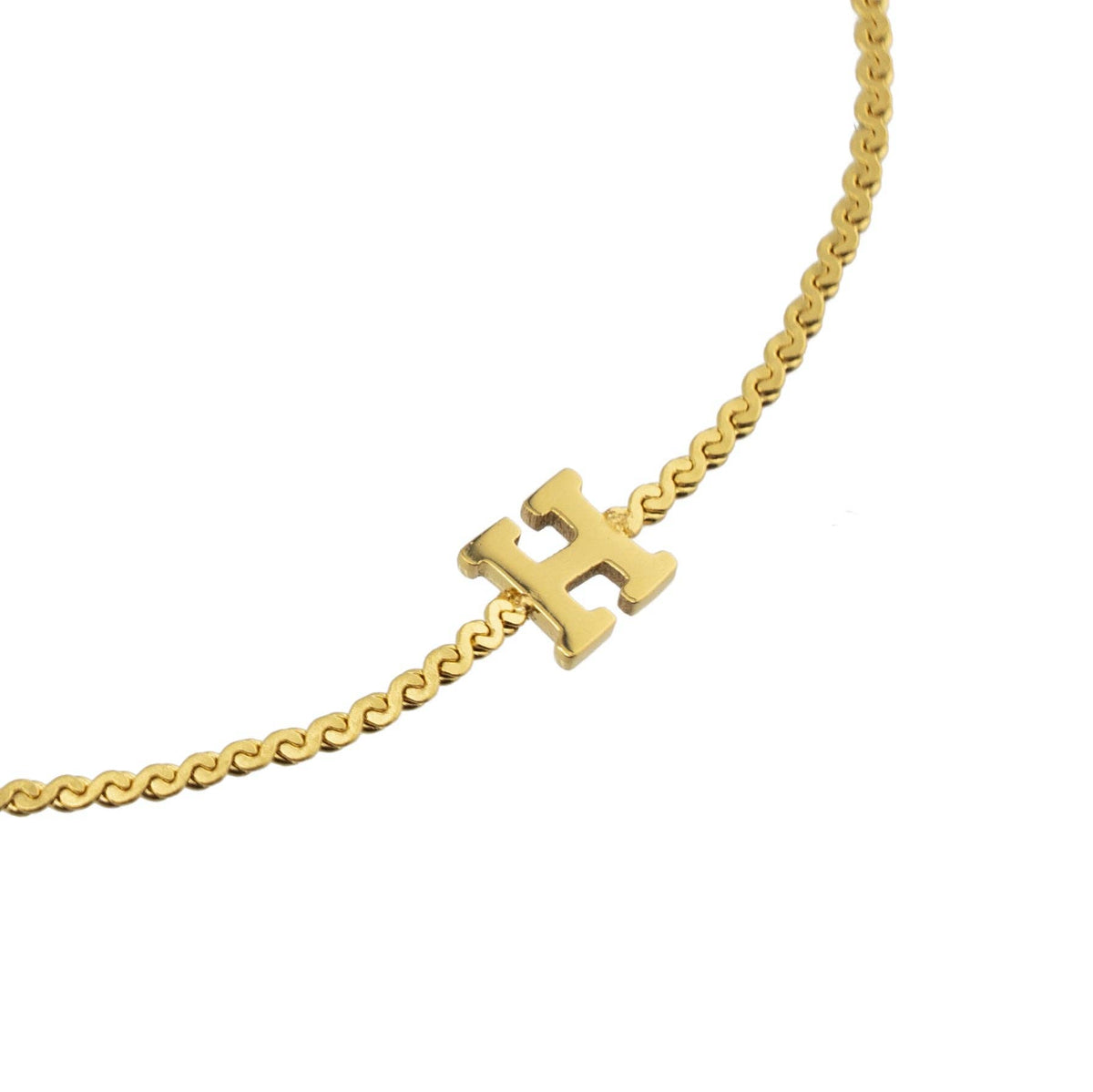 B. Grands Waterproof Dainty Gold Initial Bracelet