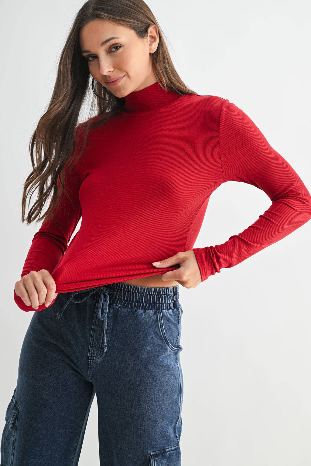 Essential Micro Ribbed Turtleneck