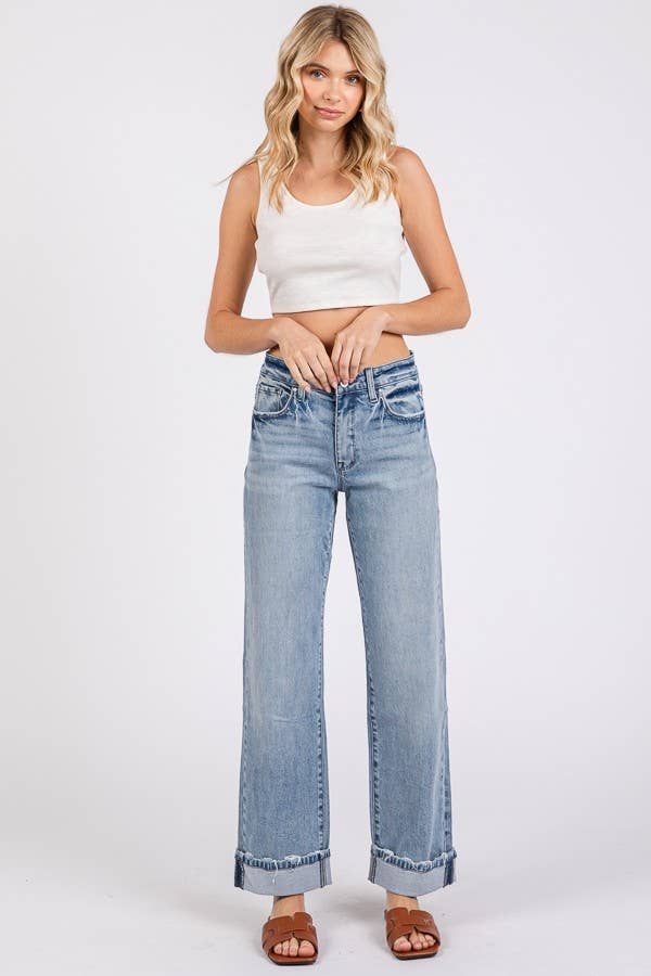 PETRA 153- SUPER SOFT TOUCH LOW RISE COMFORT BAGGY STRAIGHT