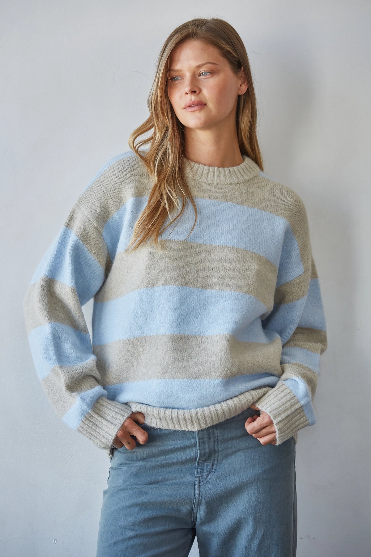 Lou Oversized Stripe Sweater