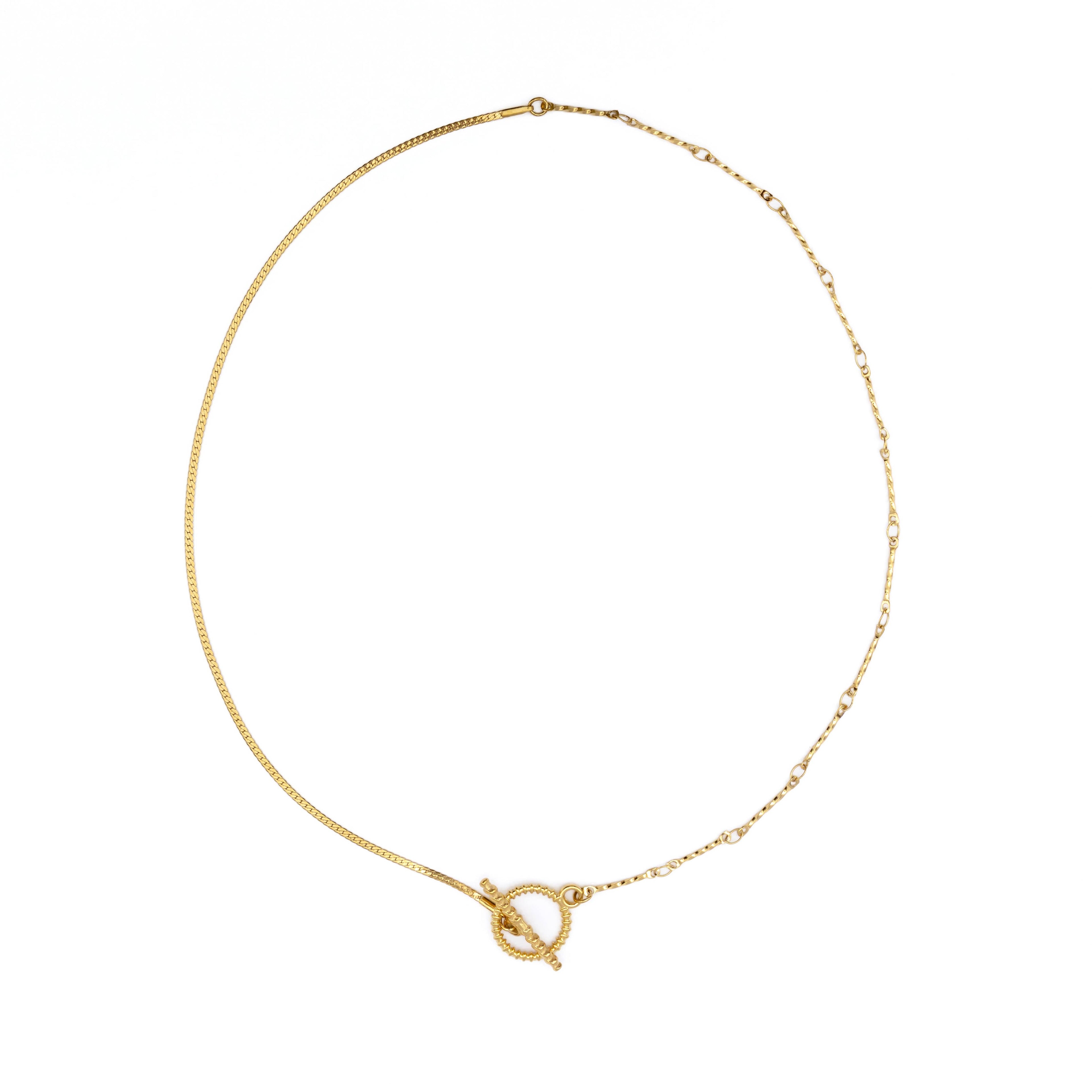 B. Grands Waterproof Gold Dainty Toggle Chain Necklace