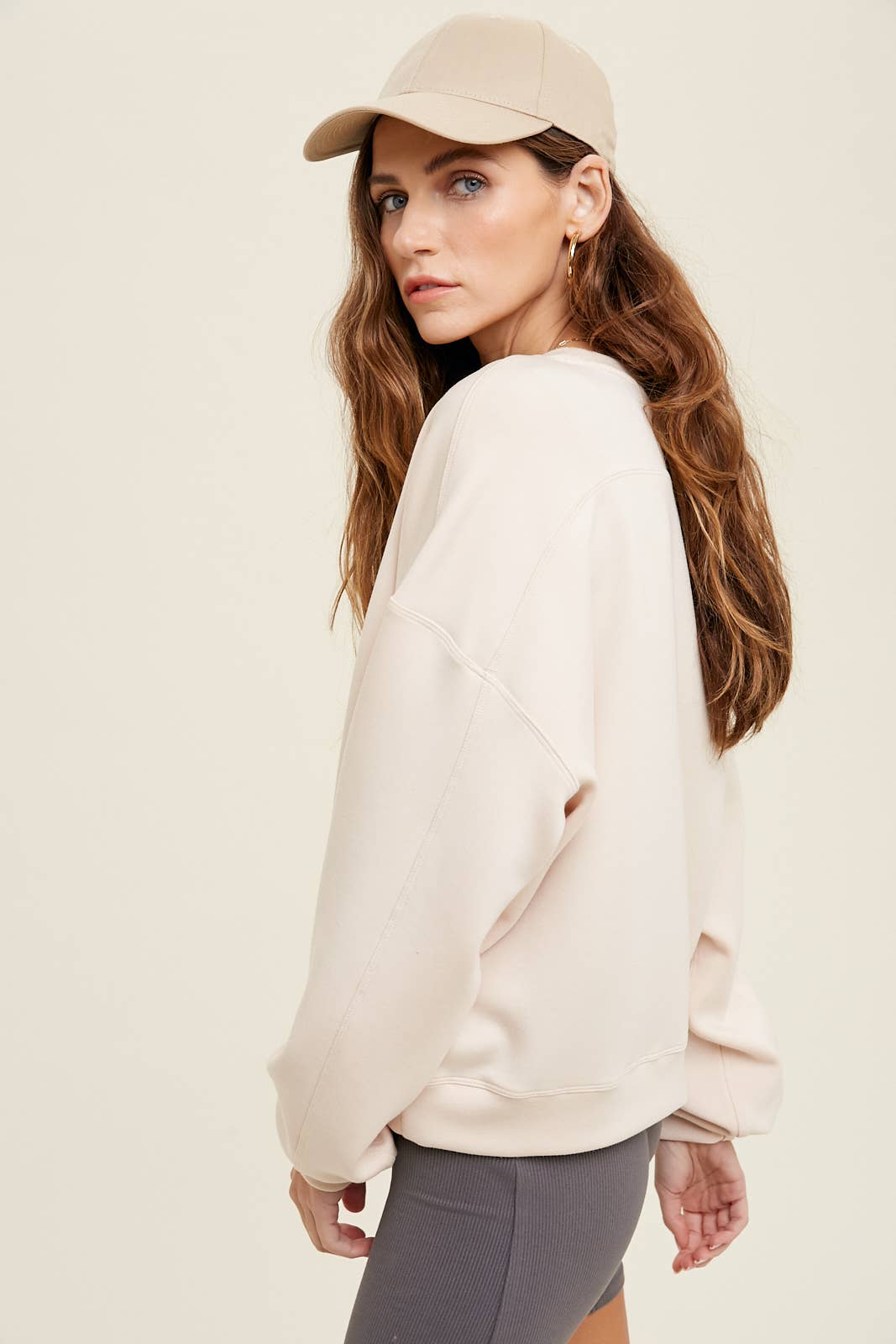 SCUBA RELAXED CROP SWEATSHIRT