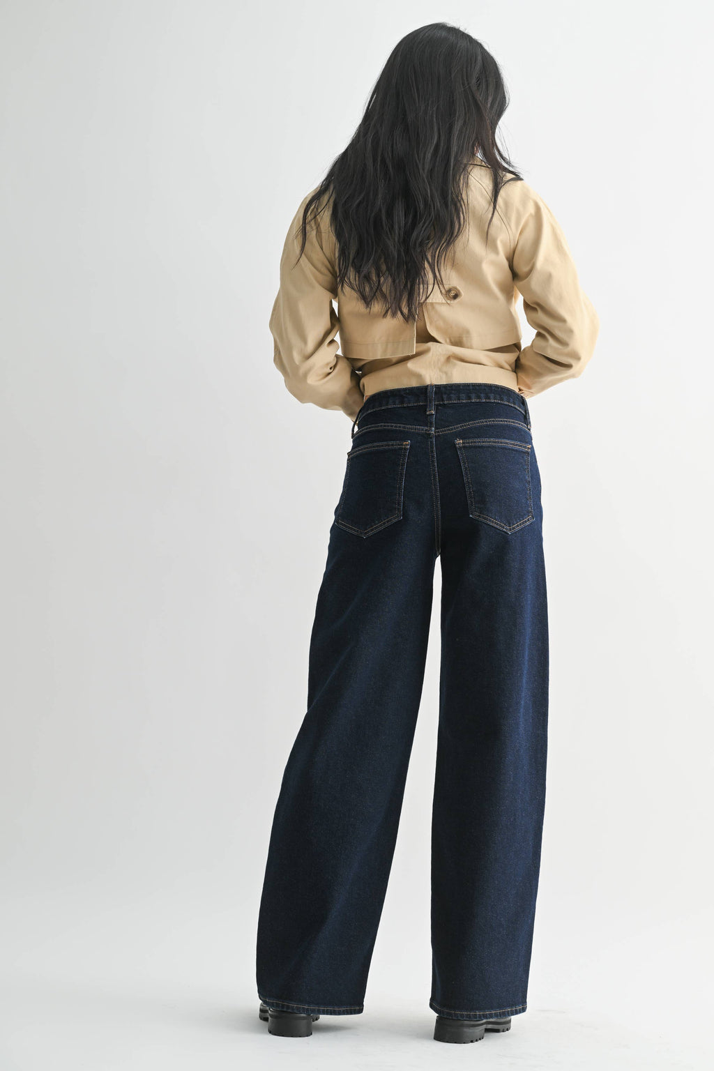 High Rise Full Length Straight - SUPER DARK
