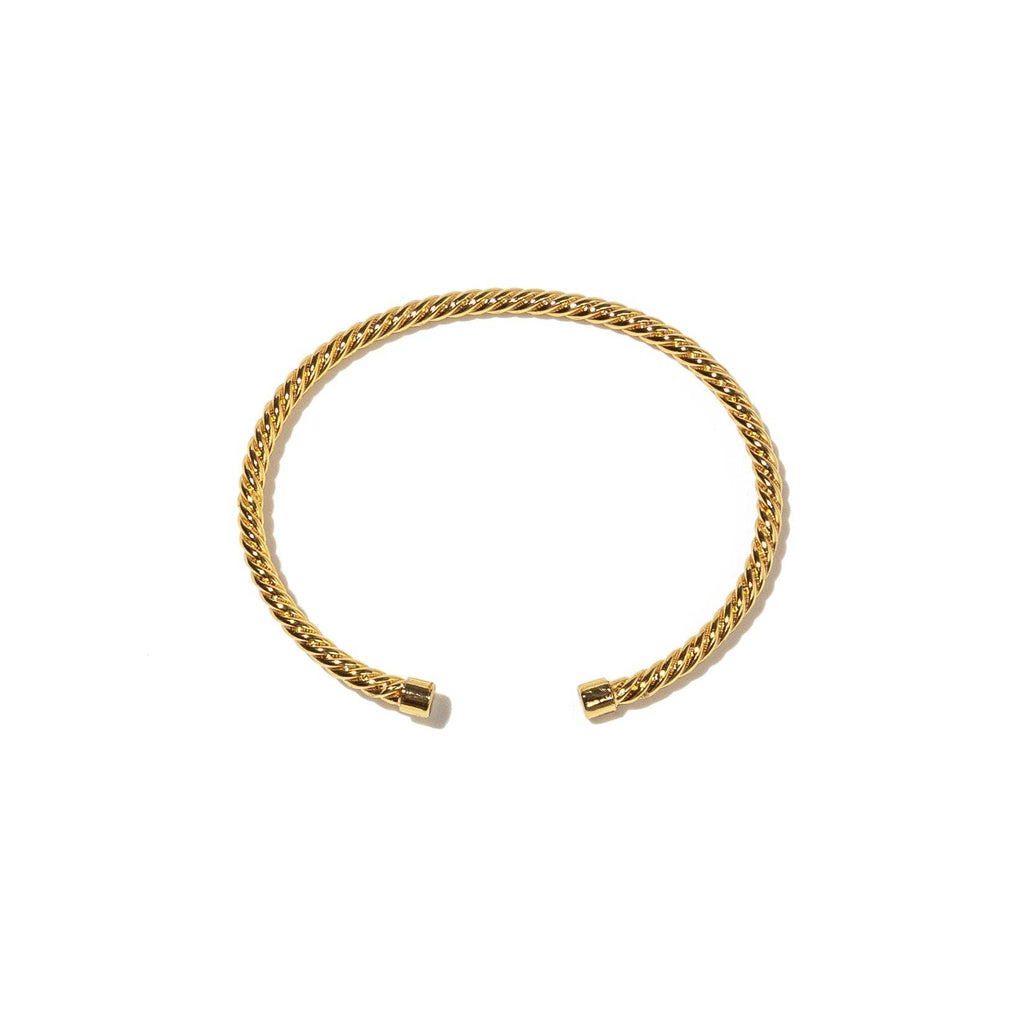 B. Grands 24K Gold Twisted Mini Bangle