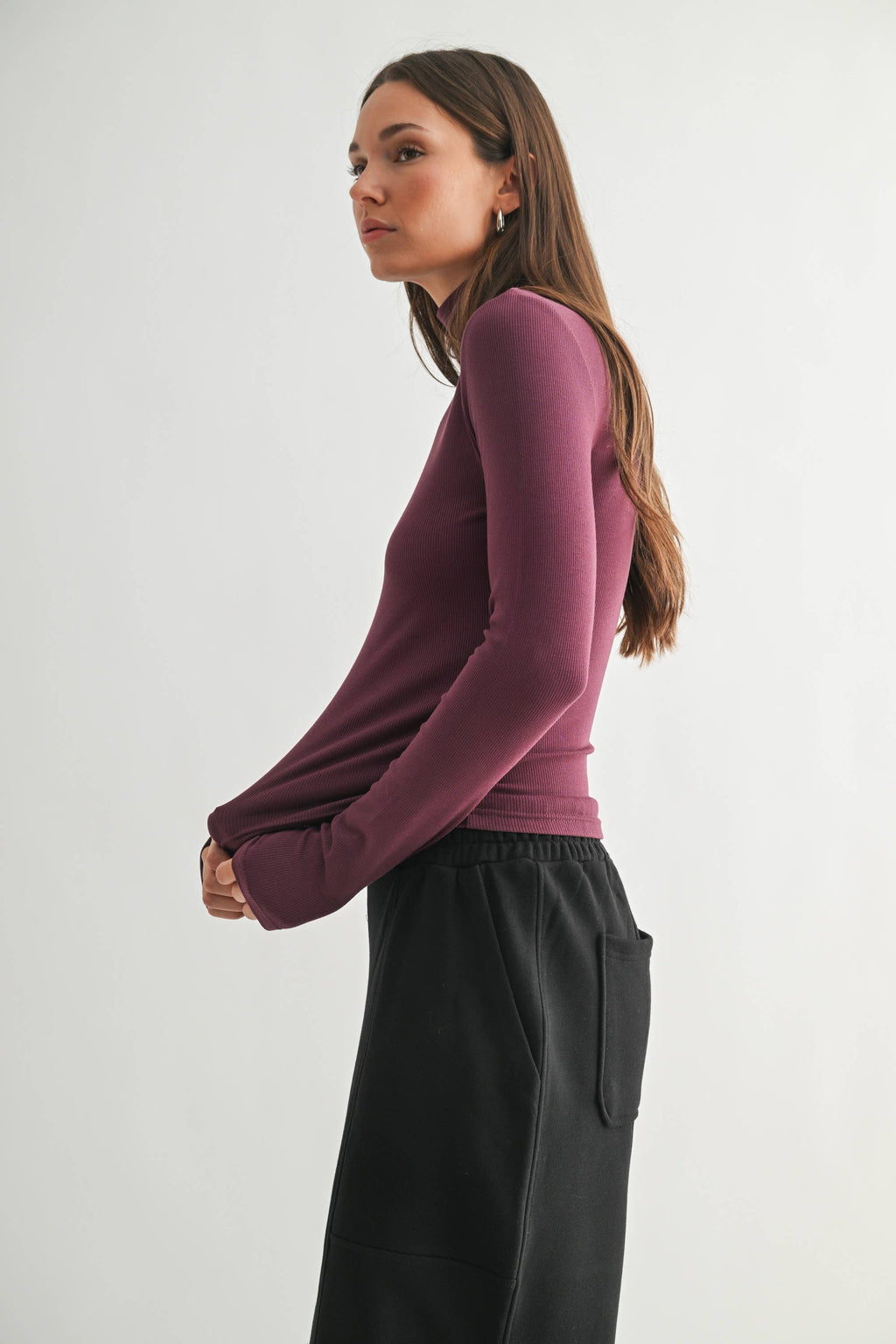 Essential Micro Ribbed Turtleneck