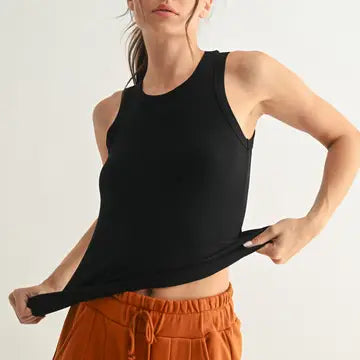 Essential Micro-Ribbed Tank Top