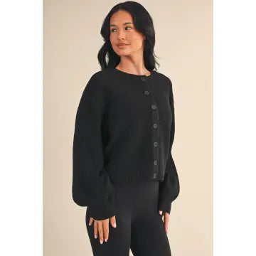 Adrian Knit Button Up Cardigan Sweater