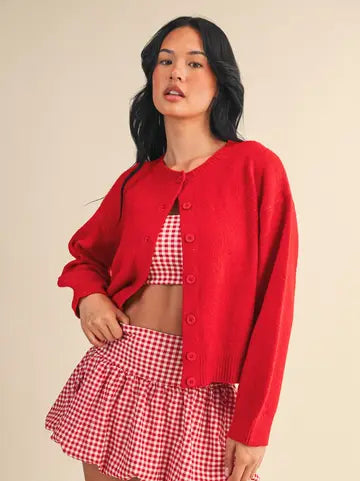 Adrian Knit Button Up Cardigan Sweater